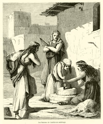 The women of Chaldea in slavery by French School