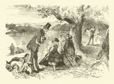 Life in England: Dog Seller in Hyde Park by French School