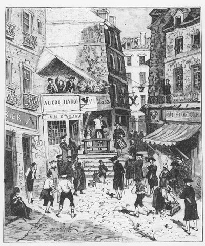 Life in Paris under Louis XV: An Ordinance of the Prevots and Echevins of Paris was Read and Published in the Sound of the Drum - in "Paris a Travers les Centuries" by Gerouillac by French School