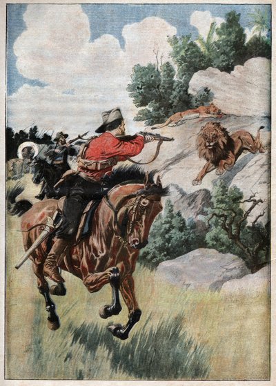 Lion Hunt by French School