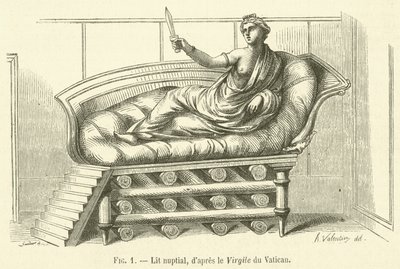 Bridal bed by French School