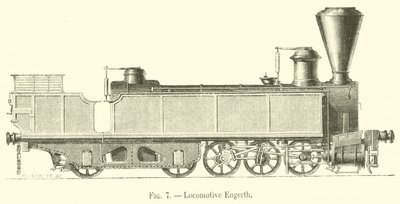 Engerth Locomotive (engraving) by French School