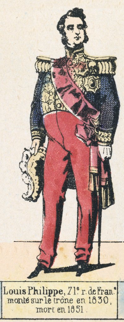 Louis-Philippe, 71st King of France, ascended the throne in 1830, died in 1851 by French School