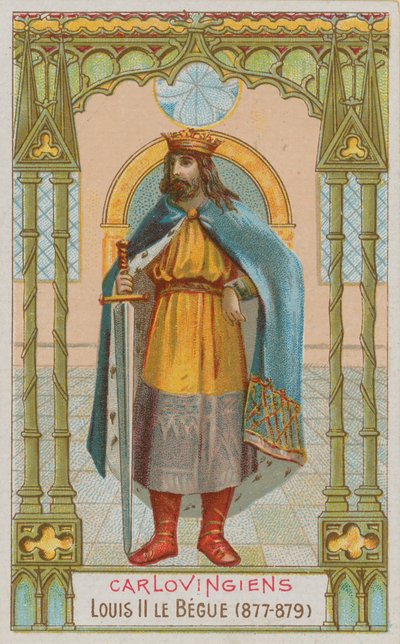 Louis II, King of France by French School