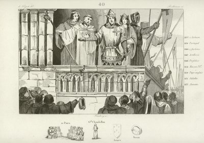 Louis VII of France raising support for the Second Crusade, c1147 by French School