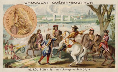 Louis XIV of France at the crossing of the Rhine by French School