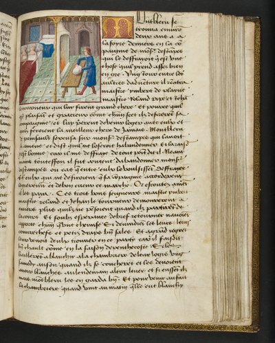 Page from Cent Nouvelles Nouvelles, c.1461-62 by French School
