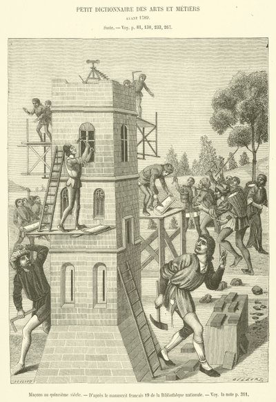 Masons in the Fifteenth Century by French School