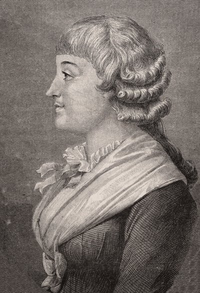 Madame Roland, Engraved by Stephane Pannemaker after Rambert, from 