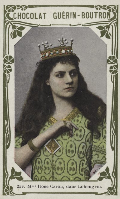Madame Rose Caron, in Lohengrin by French School