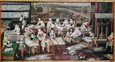 Manufacture of Playing Cards in a House in the Place Dauphine by French School