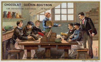 Manufacture of Brushes by the Blind by French School