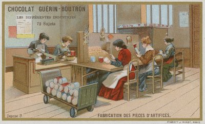 Manufacture of Parts of Fireworks by French School