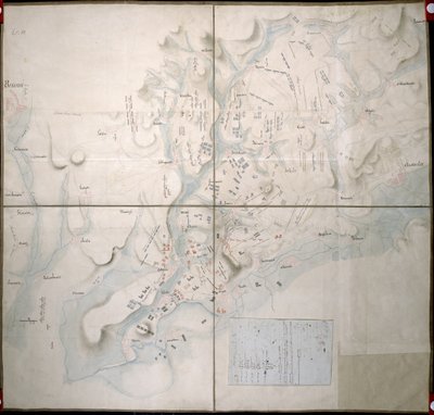 Map for the Battle of Austerlitz, December 2nd, 1805 by French School
