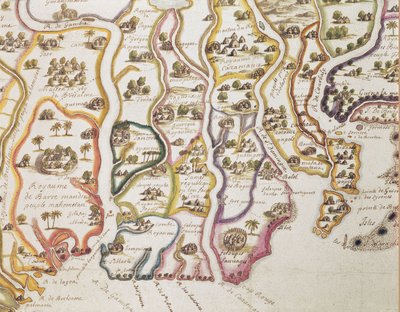 Map of the Coast of Africa and the River Gambia by French School