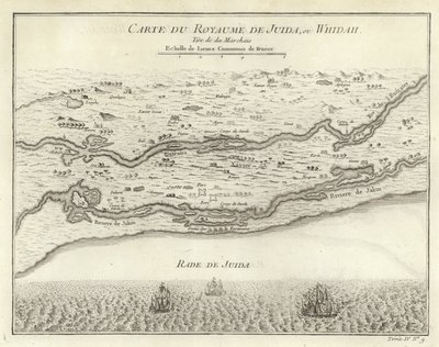 Map of the Kingdom of Juida, or Whidah by French School