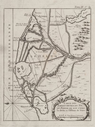 Map of the Nile Delta by French School