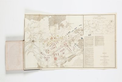 Map showing the movements of marshals Grouchy and Blucher by French School