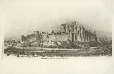 Marans, the ancient chateau by French School