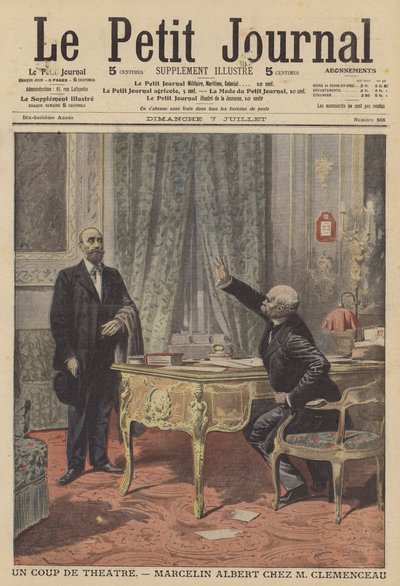 Marcelin Albert meeting French Prime Minister Georges Clemenceau by French School