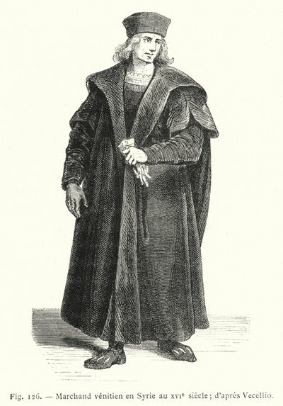 Venetian Merchant in Syria in the 16th Century; After Vecellio by French School