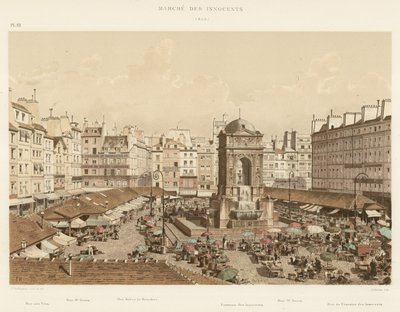 Market of the Innocents, 1855 by French School