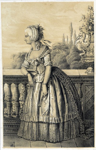 Marie Therese de Savoie Carignan (1749-1792), princess of Lamballe - in 