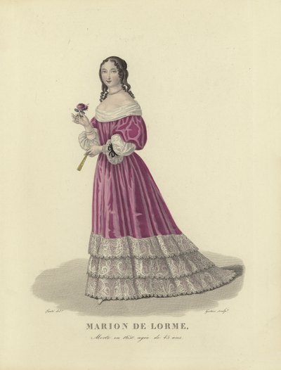 Marion de Lorme, French courtesan by French School