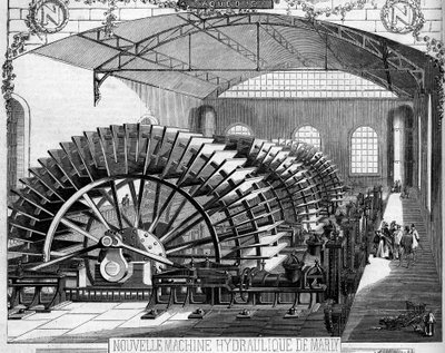 Marly hydraulic machine built by engineer Dufrayer by French School