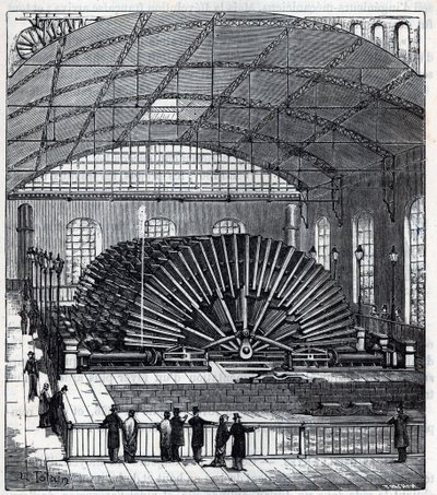 Marly hydraulic machine, built by engineer Xavier Dufrayer by French School