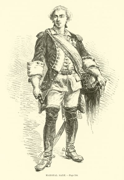 Marshal Saxe by French School
