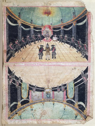 Masonic Reception in France, 2nd half eighteenth century by French School