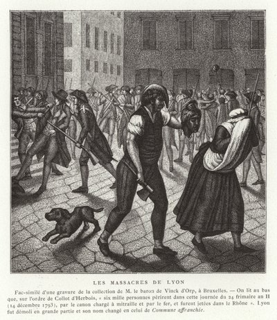 Massacres at Lyon, French Revolution, December 1793 by French School
