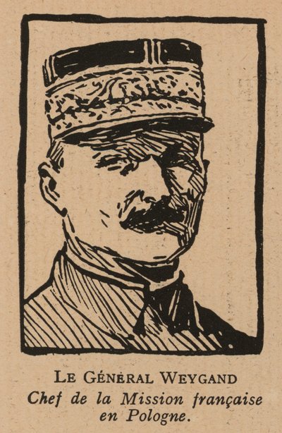 Maxime Weygand, French General and Member of the Interallied Mission Sent to Support the Second Polish Republic During the Polish-Soviet War in 1920 by French School