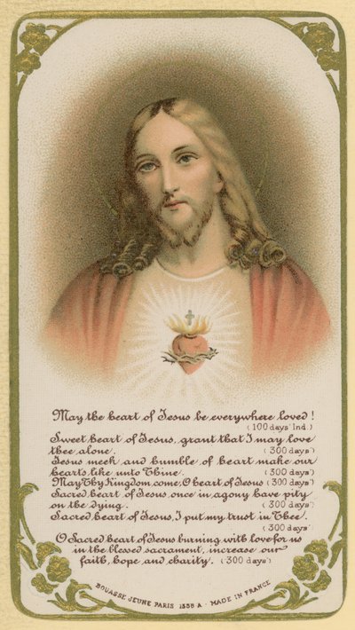 May the heart of Jesus be everywhere loved! by French School
