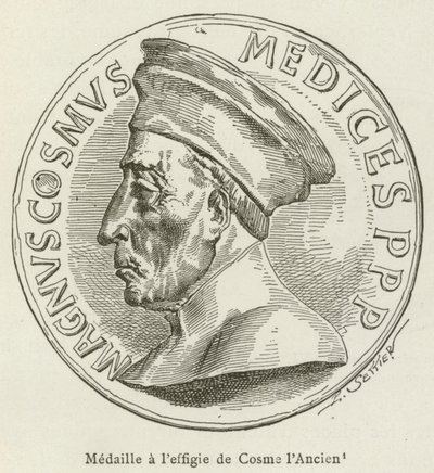 Medal with the Effigy of Cosimo the Elder by French School