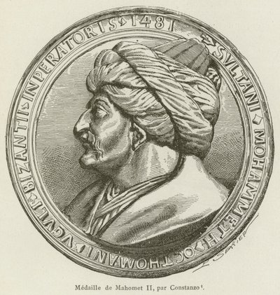 Medal of Mehmed II by Constanzo by French School