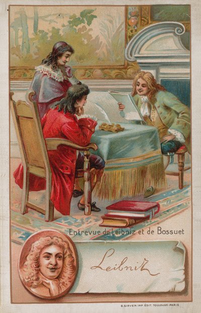 Meeting between Leibniz and Bossuet by French School