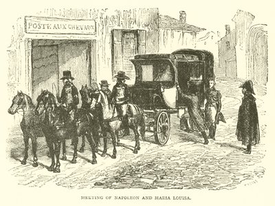 Meeting of Napoleon and Maria Louisa by French School