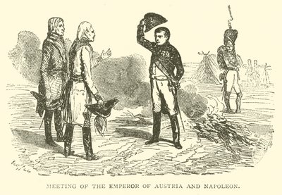 Meeting of the Emperor of Austria and Napoleon by French School