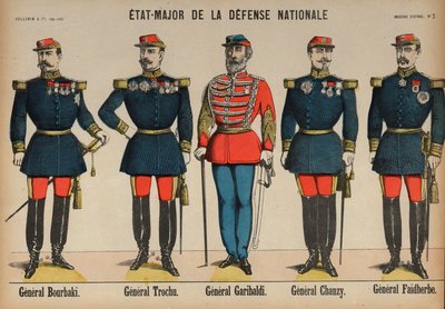 Members of the General Staff of the French Army During the Franco-Prussian War by French School