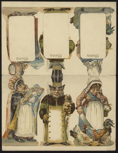 Menu Cards by French School