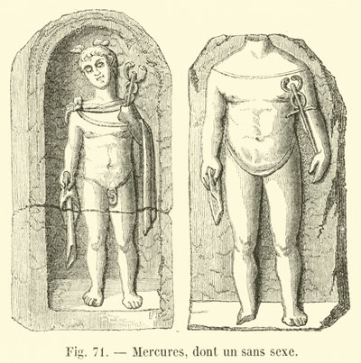 Mercuries, including one without sex by French School