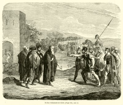 Micah Reclaiming His Idols by French School