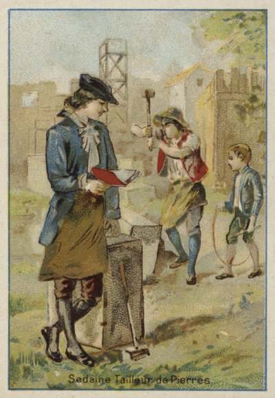Michel-Jean Sedaine Working as a Stonemason