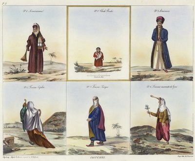 Middle Eastern Costumes by French School