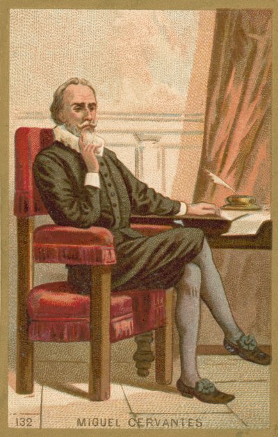 Miguel de Cervantes by French School