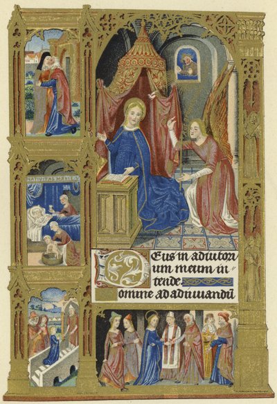 Miniature of the Annunciation by French School