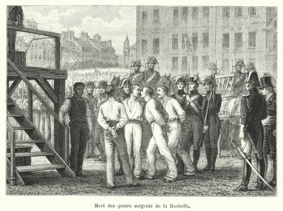 Death of the Four Sergeants of La Rochelle by French School