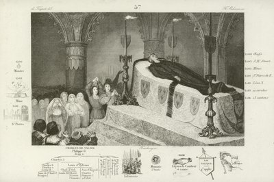 Mourning the death of Louis XII of France, 1515 by French School